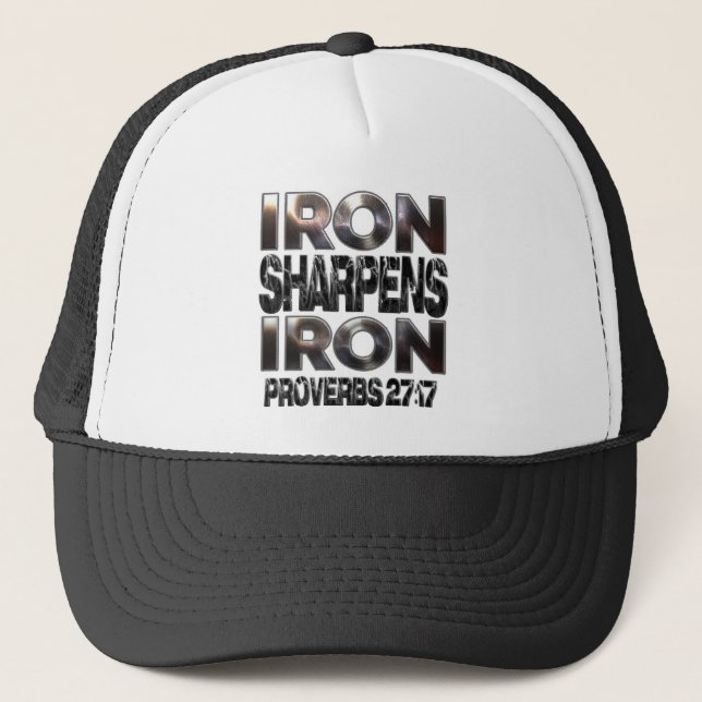 Casquette Proverbes 27-17 Iron aiguillages Fer (Devant)
