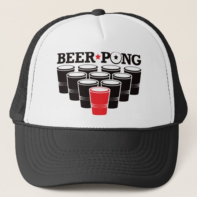 Casquette Puanteur de bière de base - rouge (Devant)
