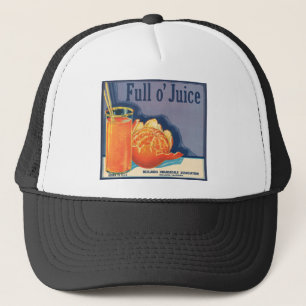 Casquette Publicité vintage de cultivateurs oranges de plei