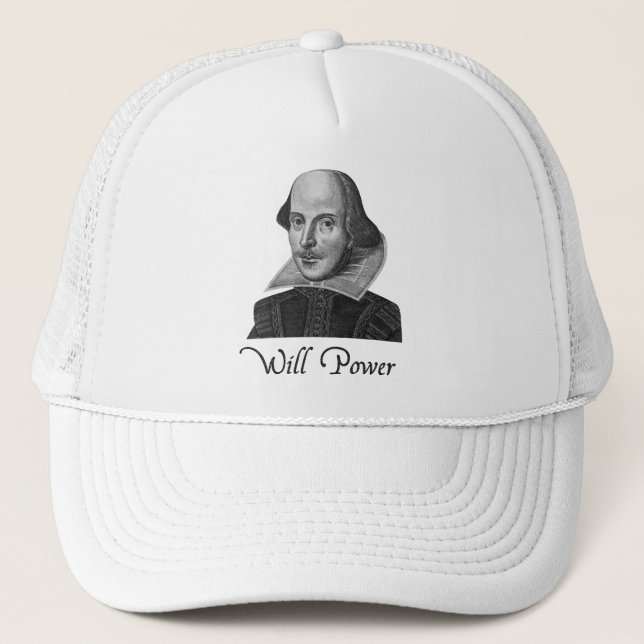 Casquette Puissance de volonté de William Shakespeare (Devant)