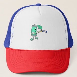 Casquette Pulvérisateur de glace au hockey sur glace avec bâ