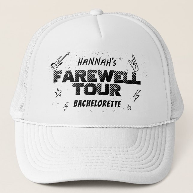 Casquette Punk Rock Bachelorette Week-end nuptiale Trucker C (Devant)