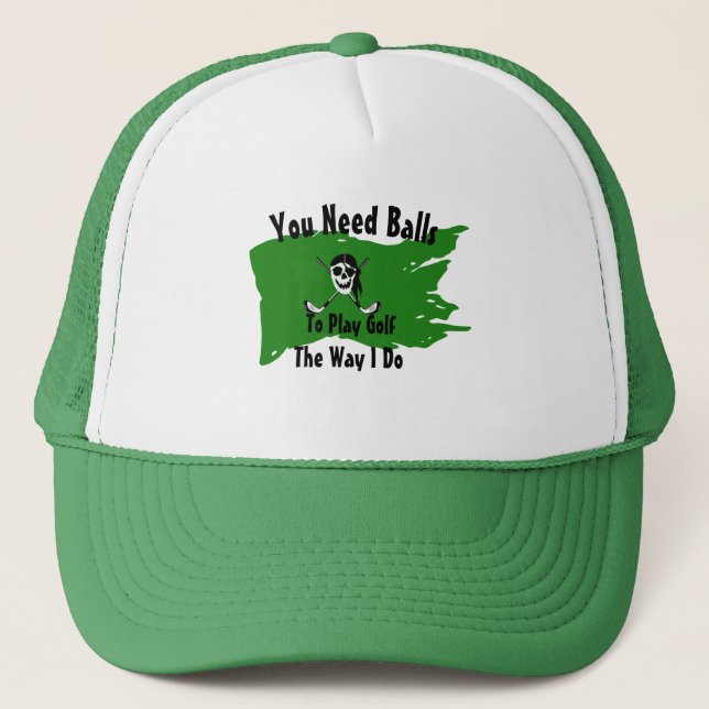 Casquette Puns De Golfeur Drôle, Citations & Discours, Perso (Devant)