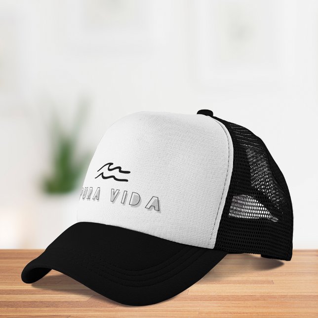 Casquette Pura Vida Costa Rica Wave Trucker Hat (Pura Vida Costa Rica Wave Trucker Hat)
