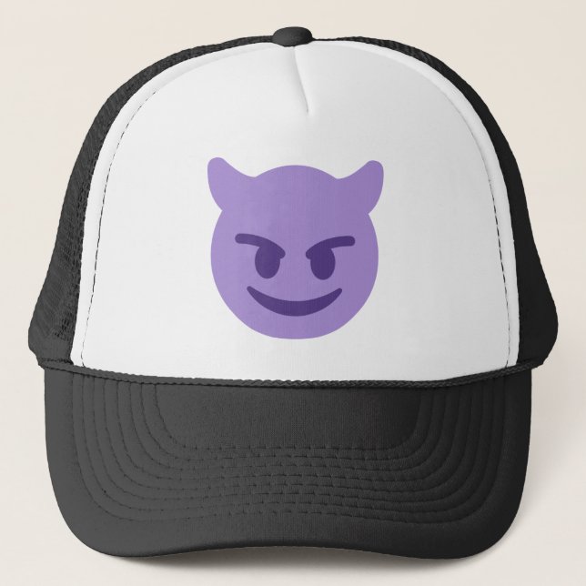Casquette Purple Devil Emoji (Devant)