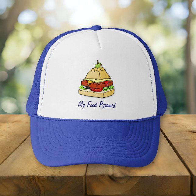 Casquette Pyramide de burger (Créateur téléchargé)