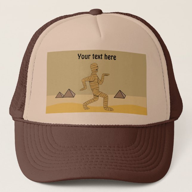 Casquette Pyramides égyptiennes de maman de bande dessinée (Devant)