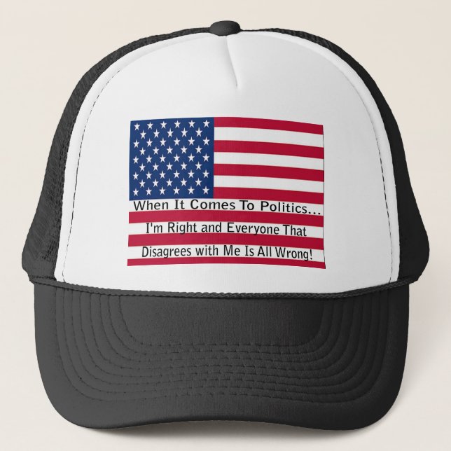 Casquette Quand Il S'Agit De Politique (Devant)