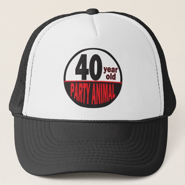 Casquette Quarante anniversaire du fêtard | d'ans (Devant)