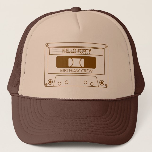 Casquette Quarante Équipage d'anniversaire 1985 Cassette Fam (Devant)