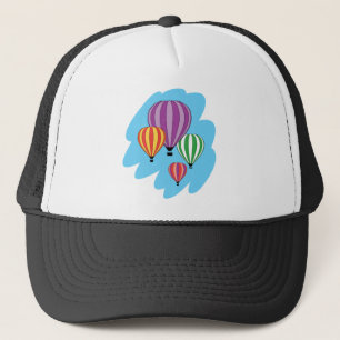 Casquette Quatre ballons à air chauds colorés