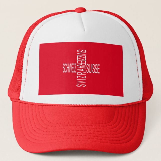 Casquette Quatre langues nationales suisses - Suisse (Devant)