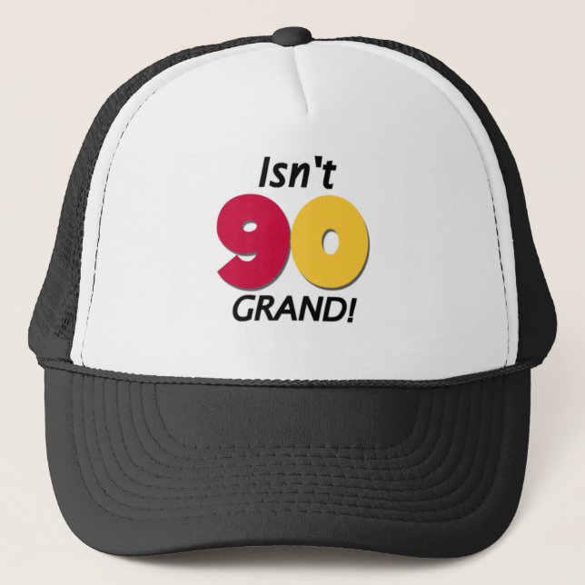 Casquette Quatre-vingt-dixième anniversaire grand (Devant)