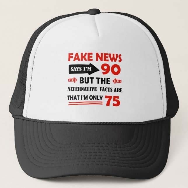 Casquette quatre-vingt-dixième cadeaux d'anniversaire an (Devant)