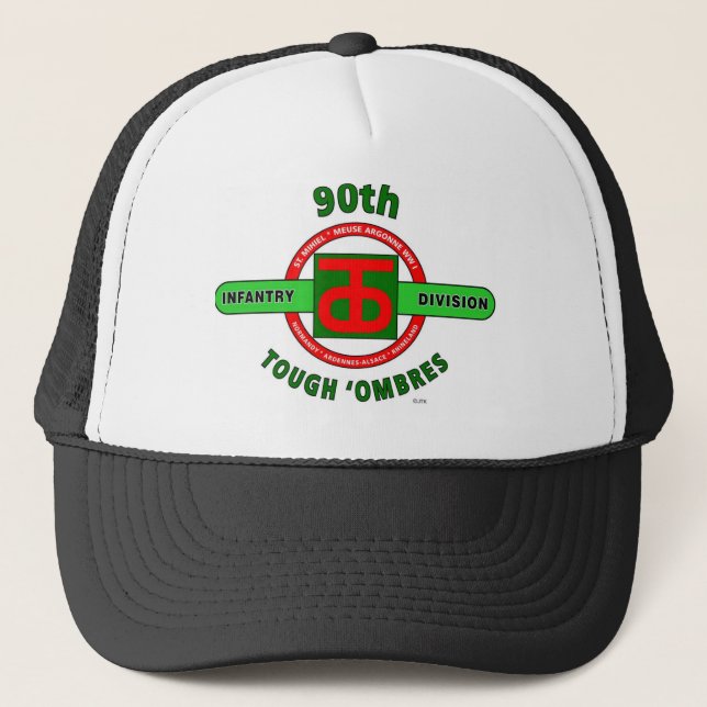Casquette quatre-vingt-dixième DIVISION "d'INFANTERIE DURE (Devant)