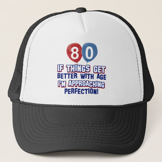 Casquette quatre-vingtième conceptions d'anniversaire (Devant)
