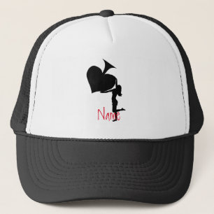 Casquette Queen of Spades tenant un tonnerre d'As noir
