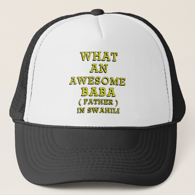 CASQUETTE QUEL BEAU BABA, PÈRE À SWAHILI 2 (Devant)