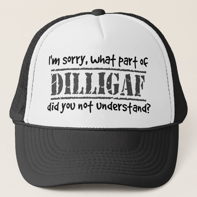 Casquette Quelle partie de DILLIGAF n'avez-vous pas comprise (Devant)