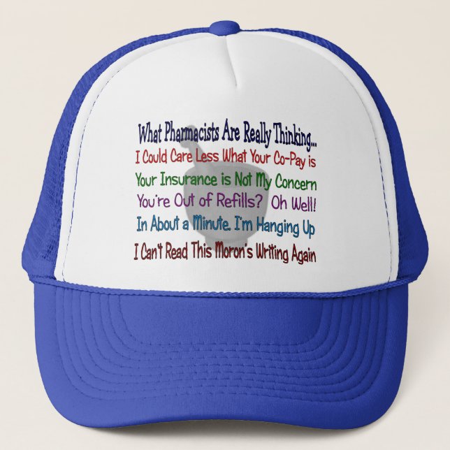 Casquette Quels pharmaciens PENSENT VRAIMENT (Devant)