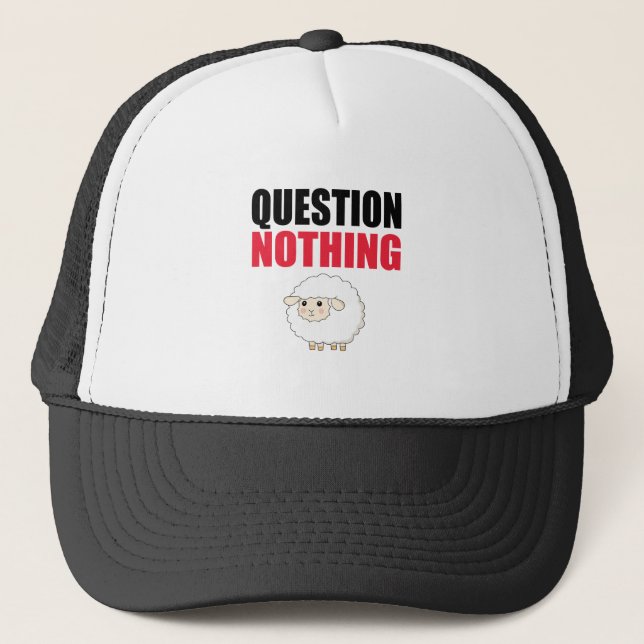 Casquette Question Aucun mouton (Devant)