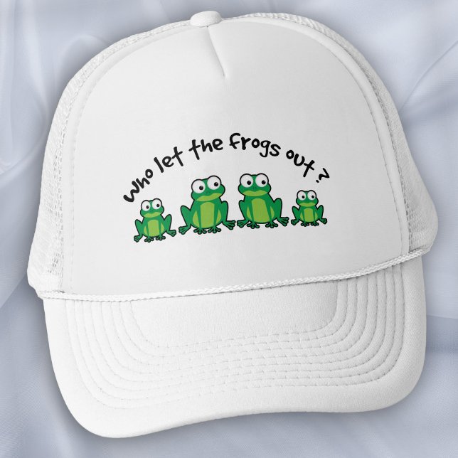 Casquette Qui a laissé les grenouilles sortir? (Créateur téléchargé)