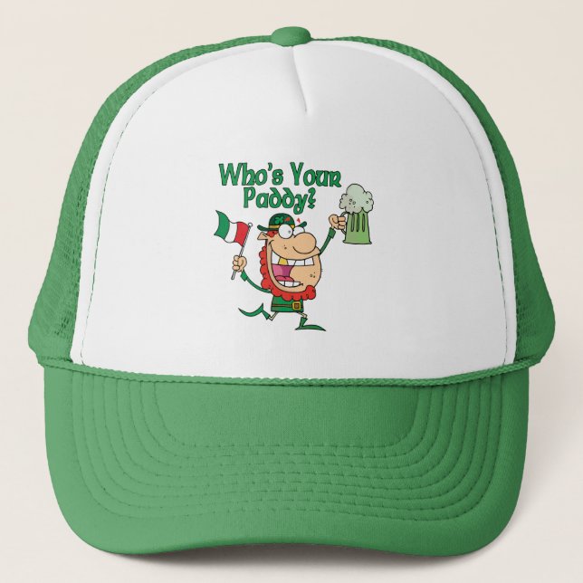 Casquette Qui est votre Irlandais de paddy (Devant)