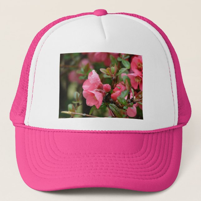 Casquette Quince rose printanier (Devant)
