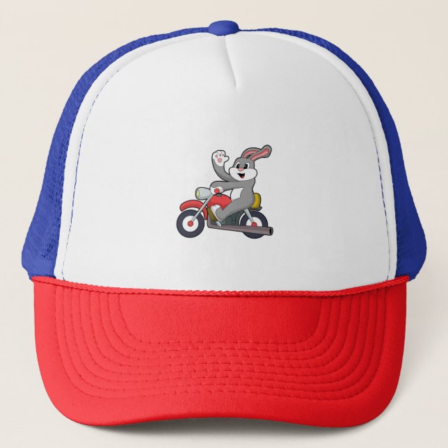 Casquette Rabbit en tant que Biker avec Motorcycle.PNG (Devant)