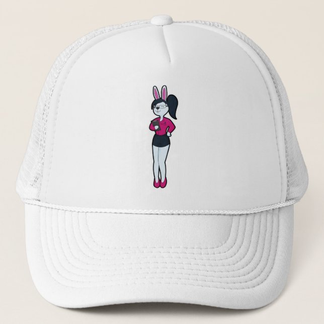 Casquette Rabbit en tant que secrétaire avec Bloc-notes et l (Devant)