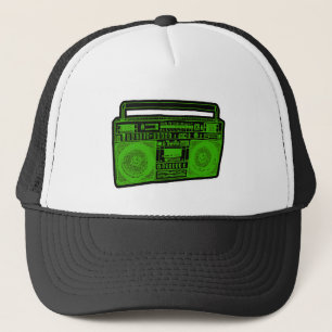 Casquette radio de sableuse de ghetto de boombox