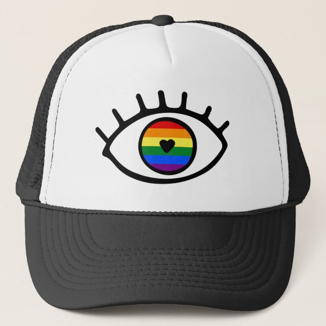 Casquette Rainbow eye (Devant)