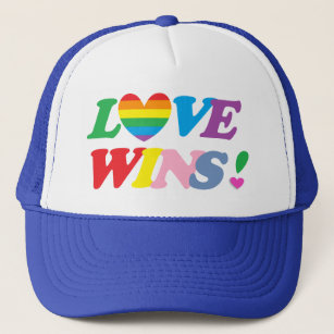 Casquette Rainbow Love gagne Heart Trucker Hat