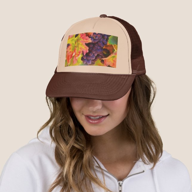 Casquette Raisin à vin (En situation)