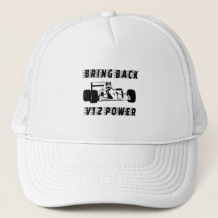 Casquette Ramenez la Silhouette de voiture de course V12