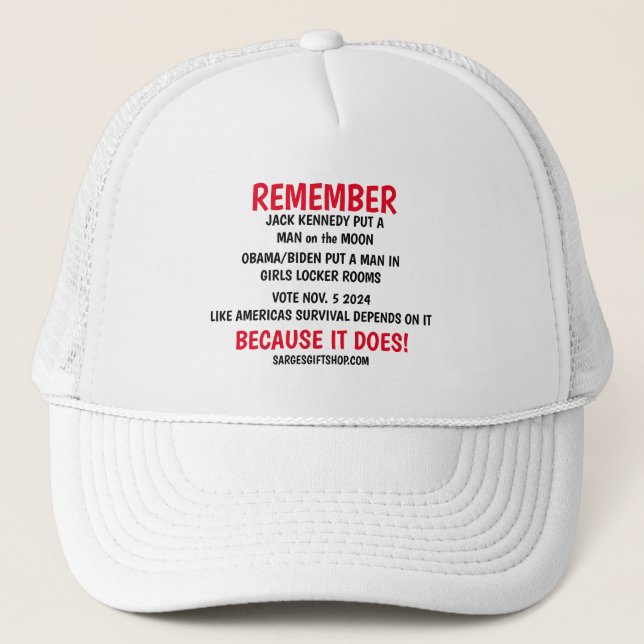 CASQUETTE RAPPELEZ-VOUS DE VOTER (Devant)
