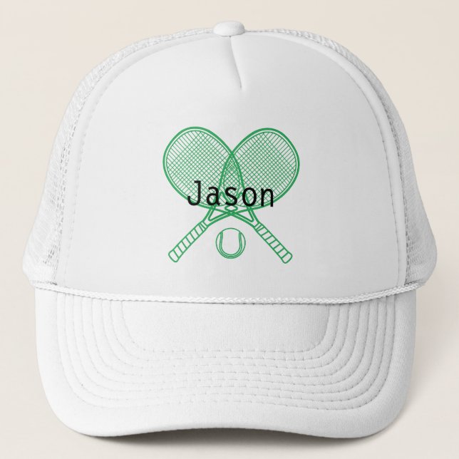 Casquette Raquettes de tennis et chapeaux de baseball de bas (Devant)