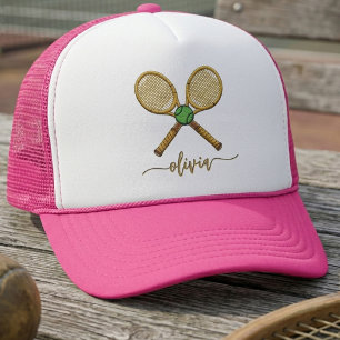Casquette Raquettes de tennis personnalisées avec votre nom 