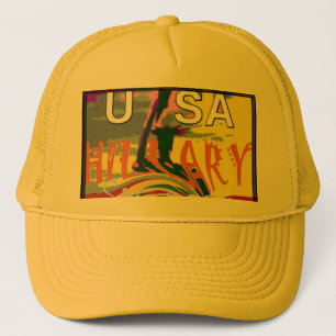 Casquette Rasta Couleurs Rouge or Vert Hillary Art Imprimer