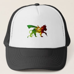 Casquette RASTA Lion de Juda | Rouge Or Vert
