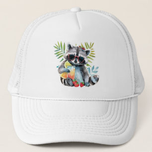 Casquette Raton laveur d'été en lunettes de soleil