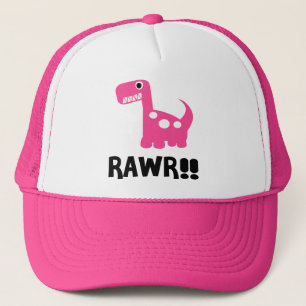 Casquette Rawr Dino rose
