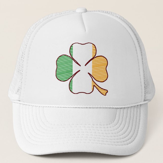 Casquette rayé de trèfle (Devant)