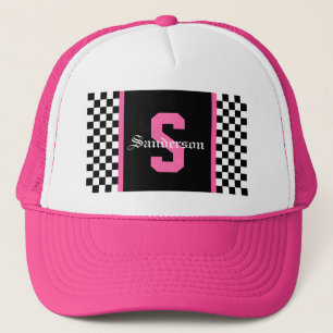 Casquette Rayure à damier de course