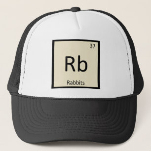 Casquette Rb - Chimie des lapins Tableau périodique des élém