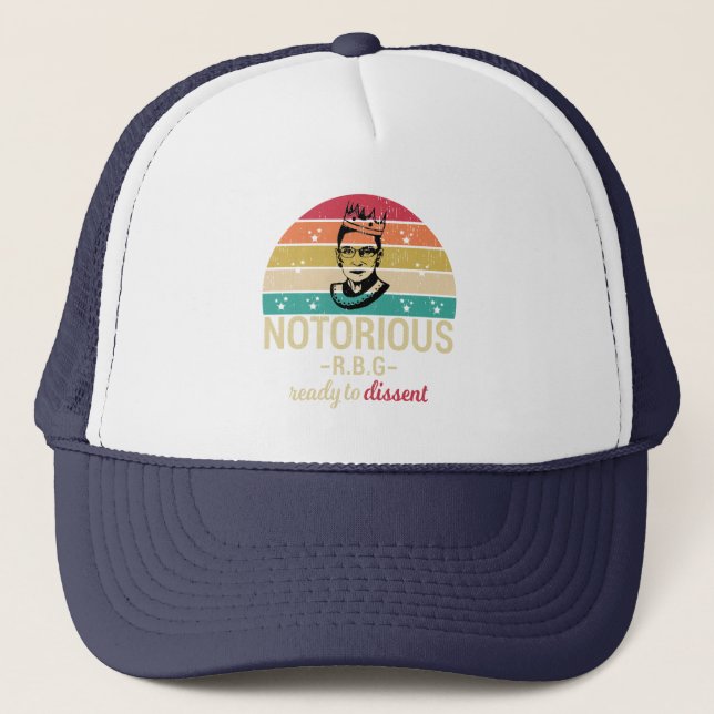 Casquette RBG célèbre, Ruth Bader Ginsburg, Girl Power (Devant)