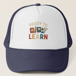 Casquette Ready to learn | funny back to school
