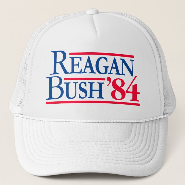 Casquette Reagan Bush de 'républicain de Fratty 84 élections (Devant)