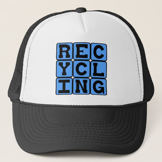 Casquette Recyclage, filet de sécurité écologique (Devant)