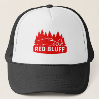Casquette Red Bluff Bigfoot Semi-Truck & Forest Silhouette